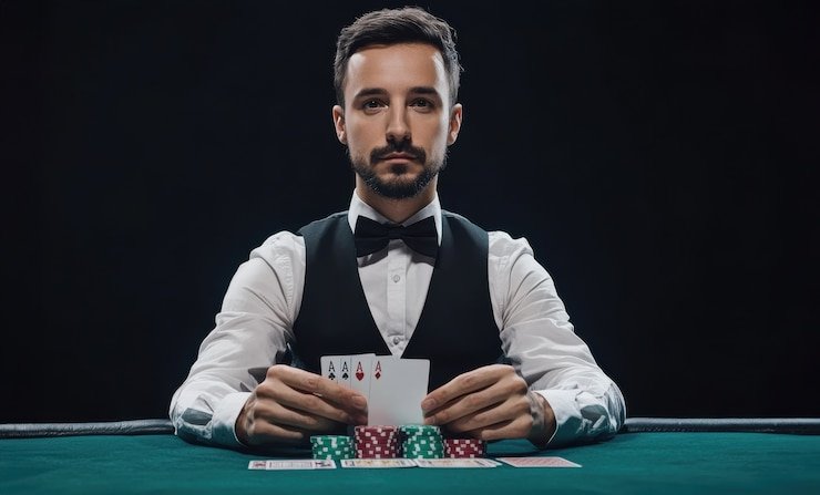 Antarmuka meja Texas Hold'em Bonus yang responsif